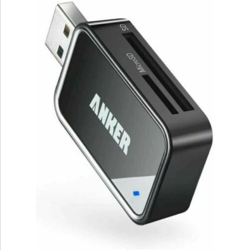 Anker 2-in-1 USB 3.0 SD Card Reader for SDXC, SDHC, SD, MMC, RS-MMC, Micro SDXC - Image 1 of 2