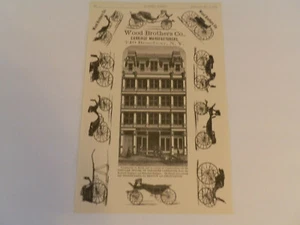POSTER (19XX*): Wood Brothers Carriage Manufacturers NY Kopie JS - Bild 1 von 1