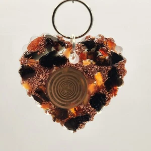 Love Keychain/Pocket Orgonite, Provides EMF Protection, and Empowerment - Picture 1 of 5