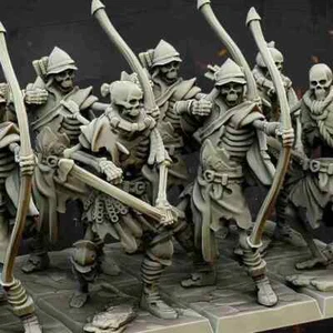 Skeleton Archer Unit 20 Figs–28mm Highlands Miniatures–Transilvanya–Fallen Realm - Picture 1 of 4