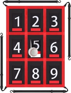Adjustable Strike Zone Target Baseball Softball Net Numbered Pitching 9 Pocket - Picture 1 of 7