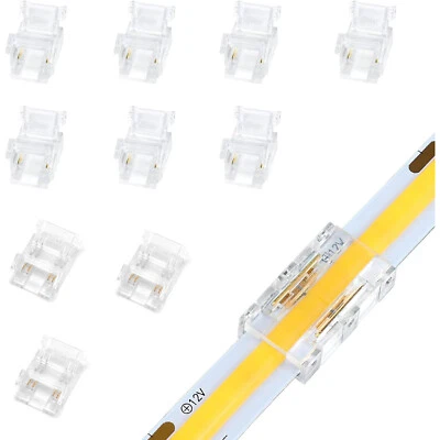 LED Connectors Strip to Strip Connector Transparent Solderless 2Pin 3Pin 4Pin - Image 1 of 4