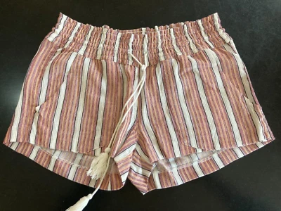 NEW ROXY STRIPED SHORTS WOMANS S - Image 1 of 4