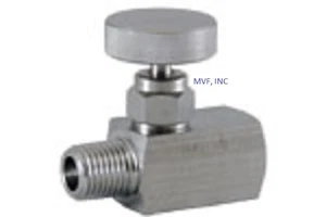 Needle Valve Mini 1/4" MNPT x 1/4" FNPT 6,000 PSI Stainless Metal Seats 551IN05 - Picture 1 of 3