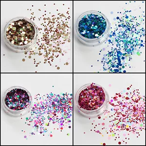 Wax Melts Chunky Mixed Glitter Pot-Nail Face Eye Body Tattoo Festival Cosmetic - Picture 1 of 104