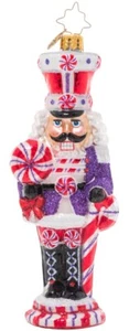 Christopher Radko | CANDY CANE CRACKER ORNAMENT ✪NEW✪ 1021187 NUTCRACKER DRUMMER - Imagen 1 de 8
