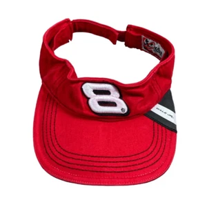 Dale Jr. Earnhardt NASCAR Visor Red Adjustable Racing Cap Chase Authentics - Picture 1 of 10