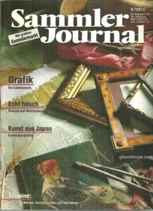 Sammler Journal German Art Antiques Magazine August 1991 Graphic Art Japan - Foto 1 di 1