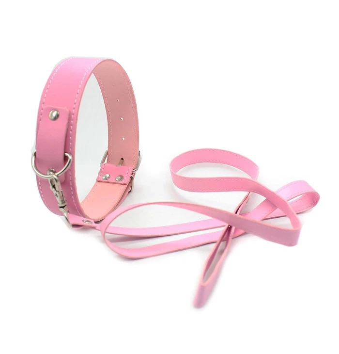 Collares de cuello negros bondage fetiche rizado fantasía esclavo restricciones arnés B-D-S-M Foto 1 de 3