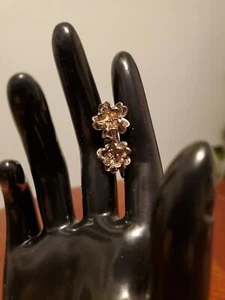 Vintage Sterling Patino Floral Ohrringe Schraubverschluss Silber 925 - Bild 1 von 4
