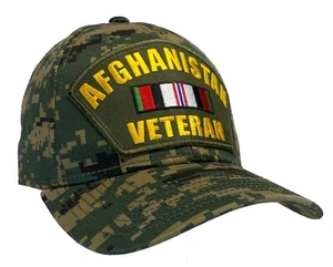 Sombrero de veterano de Afganistán gorra digital camuflado verde oscuro - Imagen 1 de 4