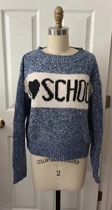 *WILDFOX* "I Love School Holidays" Sweater XS WOOL BLEND - Picture 1 of 7