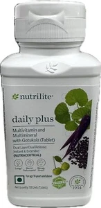 NUTRILITE Daily Plus Multivitamin& Multimineral With Gotukola Tablets (120 unit) - Picture 1 of 3