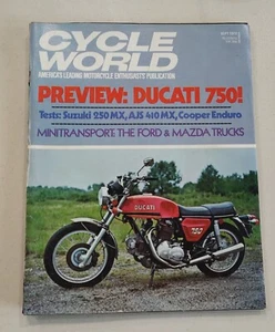 Old School Bmx Vintage Cycle World Mag Before Hannah Ducati Sep 1972 Ken Pliska - Picture 1 of 24