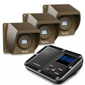 1/3 Mile Long Range Wuloo Driveway Alarm Wireless System Burglar Motion Detector - Picture 1 of 42