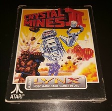 Crystal Mines 2 II Atari Lynx 1991 Complete Excellent Condition RARE work game