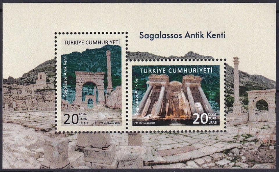 Turkey 2024 Ruins of Sagalassos MNH sheet - Image 1 of 1
