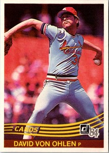 1984 Donruss Dave Von Ohlen #205 St. Louis Cardinals