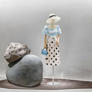 Model mannequin clothing display stand sturdy stand,with hands,Silver,Round base - Picture 1 of 7