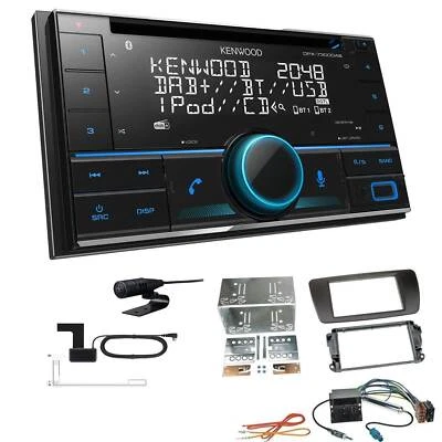 Kenwood DPX-7300DAB Autoradio Bluetooth für Seat Ibiza IV ab 2008 ohne Canbus - Bild 1 von 4