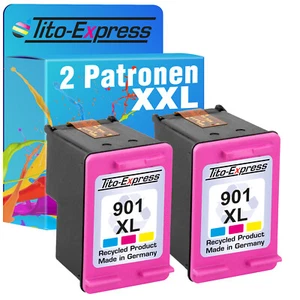 2 Patronen Color für HP 901 XL Officejet 4500 J 4524 J 4535 J 4540 J 4545 J 4550 - Bild 1 von 2