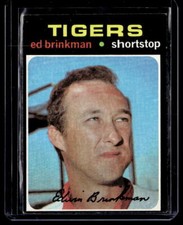 1971 Topps #389 Ed Brinkman Detroit Tigers  EX+ Baseball Card *A484