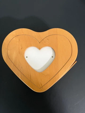 VTG LONGABERGER 2000 Little Love Sweetheart Basket Combo w / Photo Lid Cover