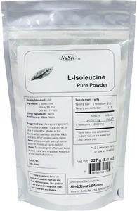 NuSci L-Isoleucine pure powder 8 oz (227g) Isoleucine BCAA Muscle building  - Picture 1 of 3