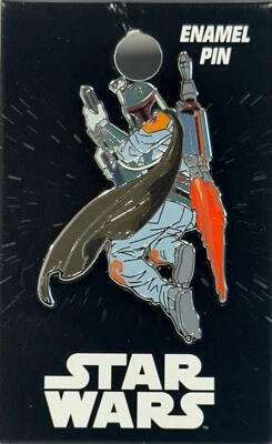 搪瓷徽章 - 星球大战 - Boba Fett 压花翻领徽章新品 — 第 1/2 张图片