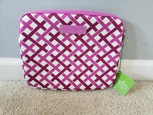 Vera Bradley Funda para Tableta Julep Tulip Nuevo con Etiquetas 8" X 10" Rosa y Blanco Bolsa de Trabajo de Viaje - Imagen 1 de 5