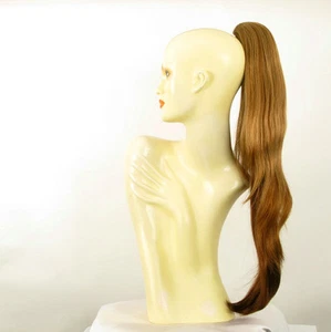 Postich Pferdeschwanz Frau lang dunkelblond kupferfarben 70 cm Ref. 5 in G27 - Bild 1 von 9