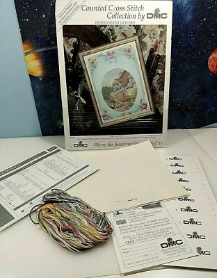 KIT PUNTO DE CRUZ CONTADO VERA'S COTTAGE MONTAJE IMPRESO INCLUIDO HILOS DMC Foto 1 de 4