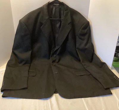 Blazer Traje Chaqueta Stafford Para Hombres Talla 50L Negro Lana 3 Botones Abrigo Deportivo Formal Foto 1 de 4