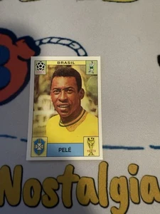 Panini Soccer Sticker Card #38 Pelé Team Brazil Mexico 70 World Cup Story 1990 - Picture 1 of 2