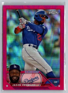 2023 Topps Chrome Update #USC88 Jason Heyward PINK Foil SN 095/399 - Picture 1 of 2