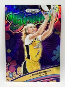 Tarjeta de novato Cameron Brink 2024 Panini Prizm WNBA Groovy Silver Prizm-#7 Sparks - Imagen 1 de 3