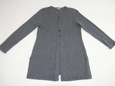 Cárdigan suéter túnica 100 % cachemir gris mediano Charter Club para mujer M Foto 1 de 4