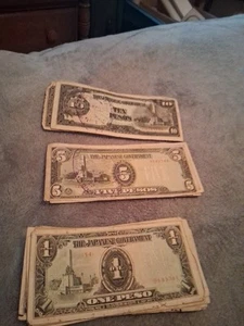 JAPANESE WAR OCCUPATION OF PHILIPPINES MONEY..Stamped And Circulated - Picture 1 of 9