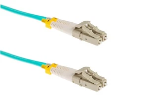 Câble fibre optique 10 m LC-LC OM4 Corning multimode duplex 50/125 UPC - Photo 1/7