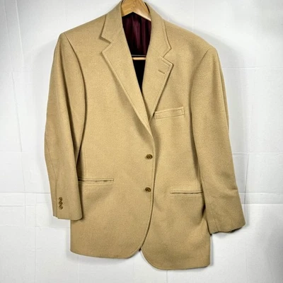 Blazer Abrigo Deportivo Chaqueta Southwick Para Hombres Talla 45 L Largo Tostado Lana Camel Foto 1 de 4