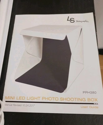 Photography Mini LED Light Photo Studio Shooting Box Foldable Portable  24cm 9" - Image 1 of 4