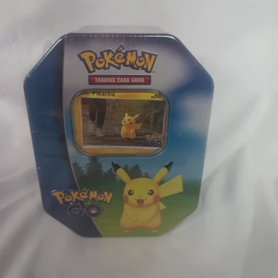 皮卡丘 Pokemon Go 锡 英语 TCG 卡游戏 剑与盾 全新 未拆封 — 第 1/4 张图片