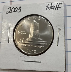 Uncirculated 2003 Wright Brothers Monument Clad Comm Half Dollar - Picture 1 of 2