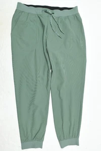 Pantalones de chándal Lululemon ABC para hombre grandes verdes ajustados elásticos Warpstreme - Imagen 1 de 11