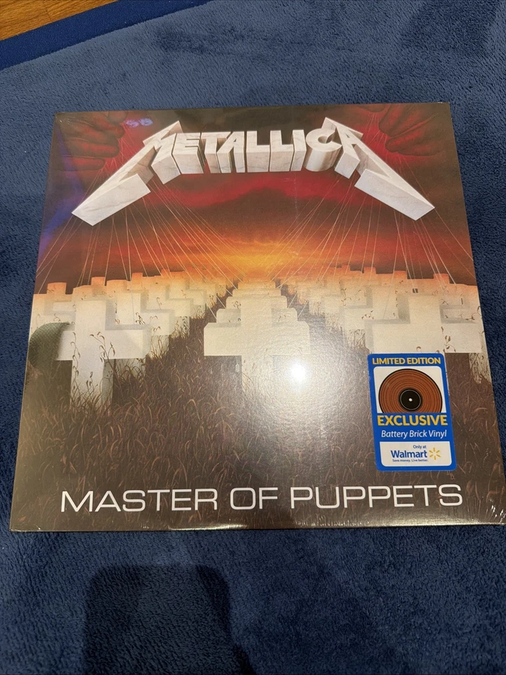 Metallica Master Of Puppets BRICK COLOURED VINYL LP WALMART EXCLUSIVE NEW SEALED - image 1 of 2