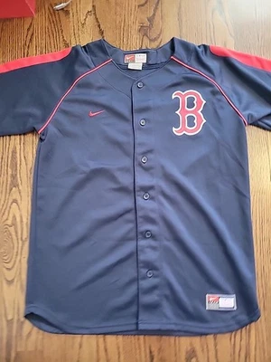 Nike Boston Red Sox Jersey Baseball MLB Youth Size Large 16-18 Boys  - Image 1 of 4