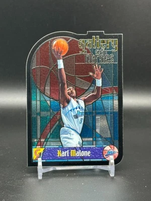 Karl Malone 1999-2000 Topps Gallery of Heroes Stained Glass DieCut Insert #GH10 - image 1 of 3
