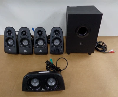 Logitech Z506 Surround Sound 5.1 Computer Heimkino Lautsprechersystem Subwoofer - Bild 1 von 3
