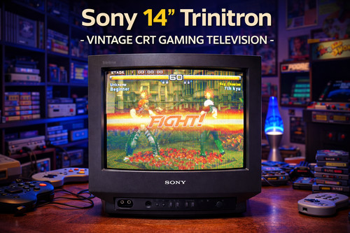 Sony Trinitron KV-21CT1K 🌈RaRe🌈 Retro Gaming NTSC PAL CRT TV