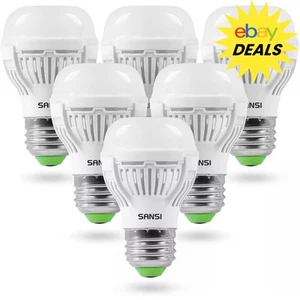 6 Pack LED Light Bulb Energy Efficient 2700K 9W (60W Equivalent) LED Lamp SANSI - Picture 1 of 12
